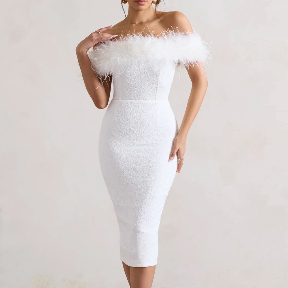 Elegant White Off-Shoulder Dress
